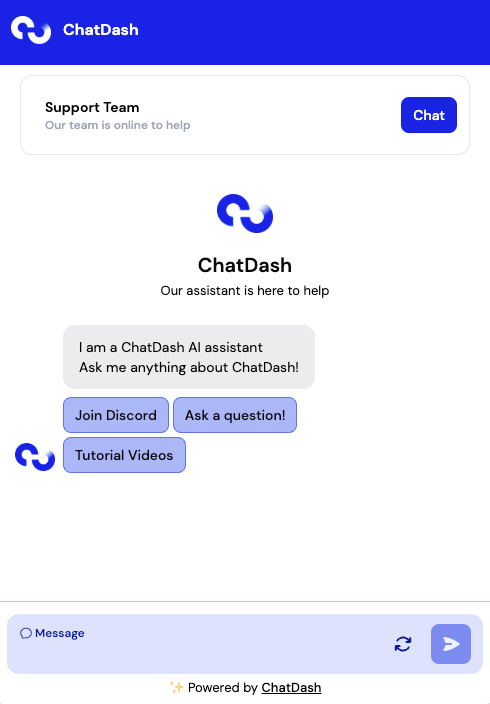 Chat Widget online